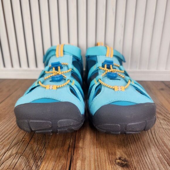 Keen Seacamp II CNX Waterpoof Sport Sandals Youth Size 6 Fjord Blue Closed Toe - Picture 3 of 11